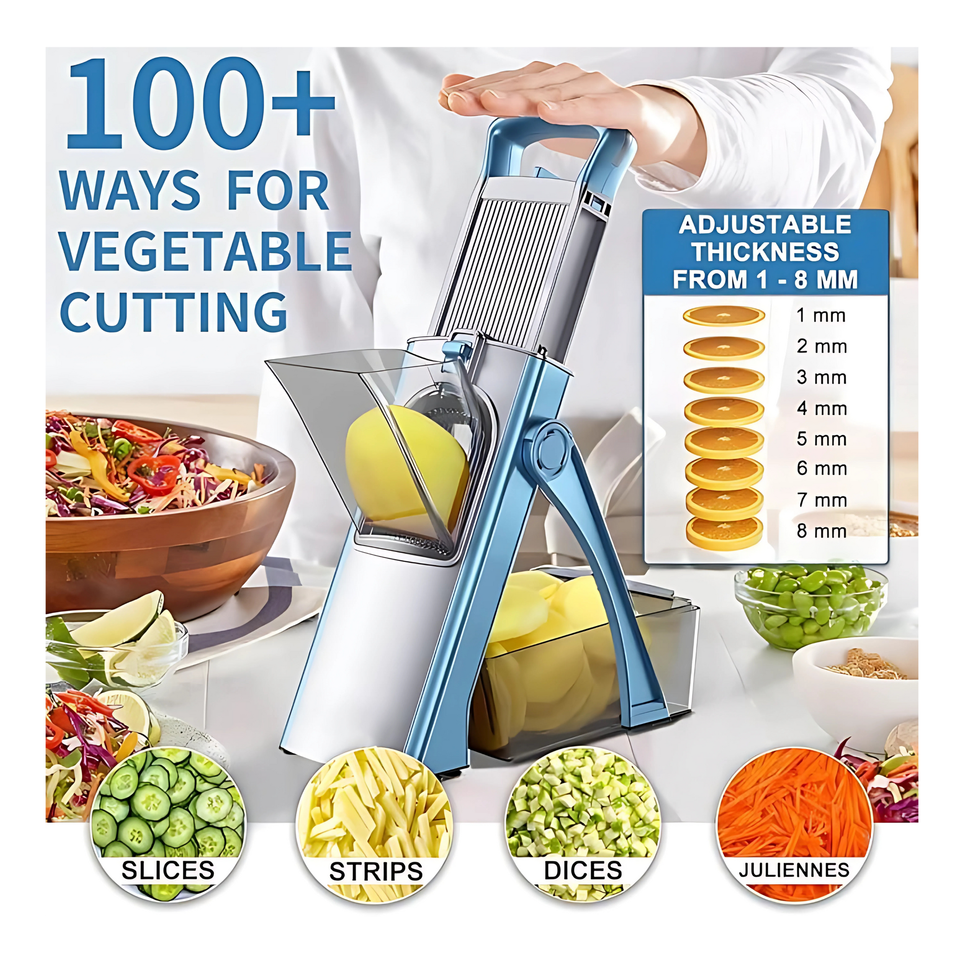 Multifunctional Vegetable Chopper Slicer for Kitchen - STAR BASKET